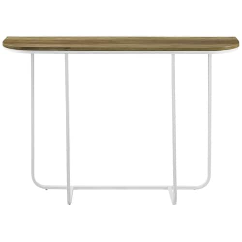 Walker Edison - Rectangular Modern Laminate / High-Grade MDF Entryway Table - Reclaimed Barnwood