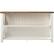 Front. Walker Edison - 52" Solid Wood Farmhouse Storage Console - White/Rustic Oak.