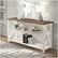 Alt View 12. Walker Edison - 52" Solid Wood Farmhouse Storage Console - White/Rustic Oak.