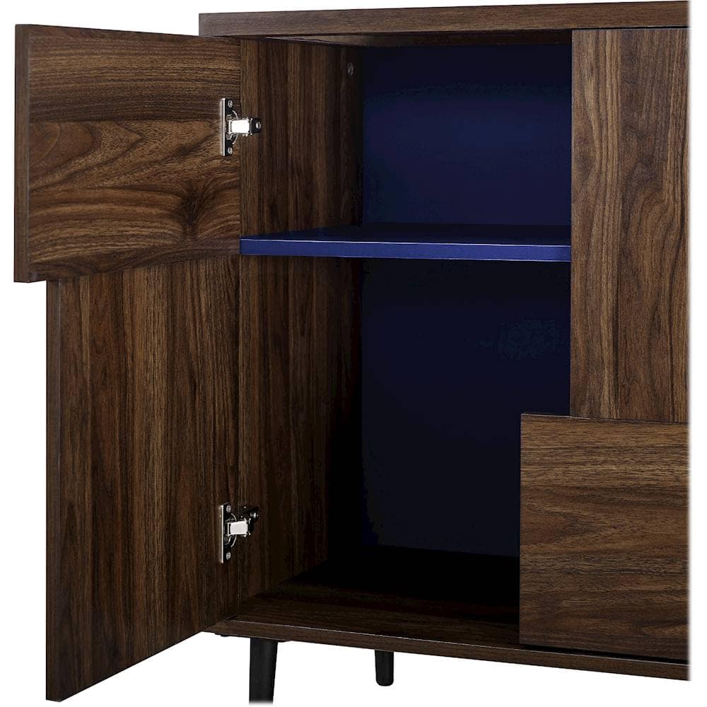 Alt View 12. Walker Edison - 30" Modern Color Pop Accent Cabinet - Dark Walnut/Navy.