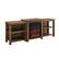 Angle. Walker Edison - Traditional Open Storage Tiered Mantle Fireplace TV Stand for Most TVs up to 85" - Rustic Oak.