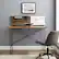 Alt View 13. Walker Edison - White Board Slat Back Wood Computer Desk - Rustic Oak.