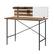 Left. Walker Edison - White Board Slat Back Wood Computer Desk - Rustic Oak.