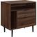 Angle. Walker Edison - 25" Modern Storage Side Table - Dark Walnut.