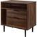 Left. Walker Edison - 25" Modern Storage Side Table - Dark Walnut.