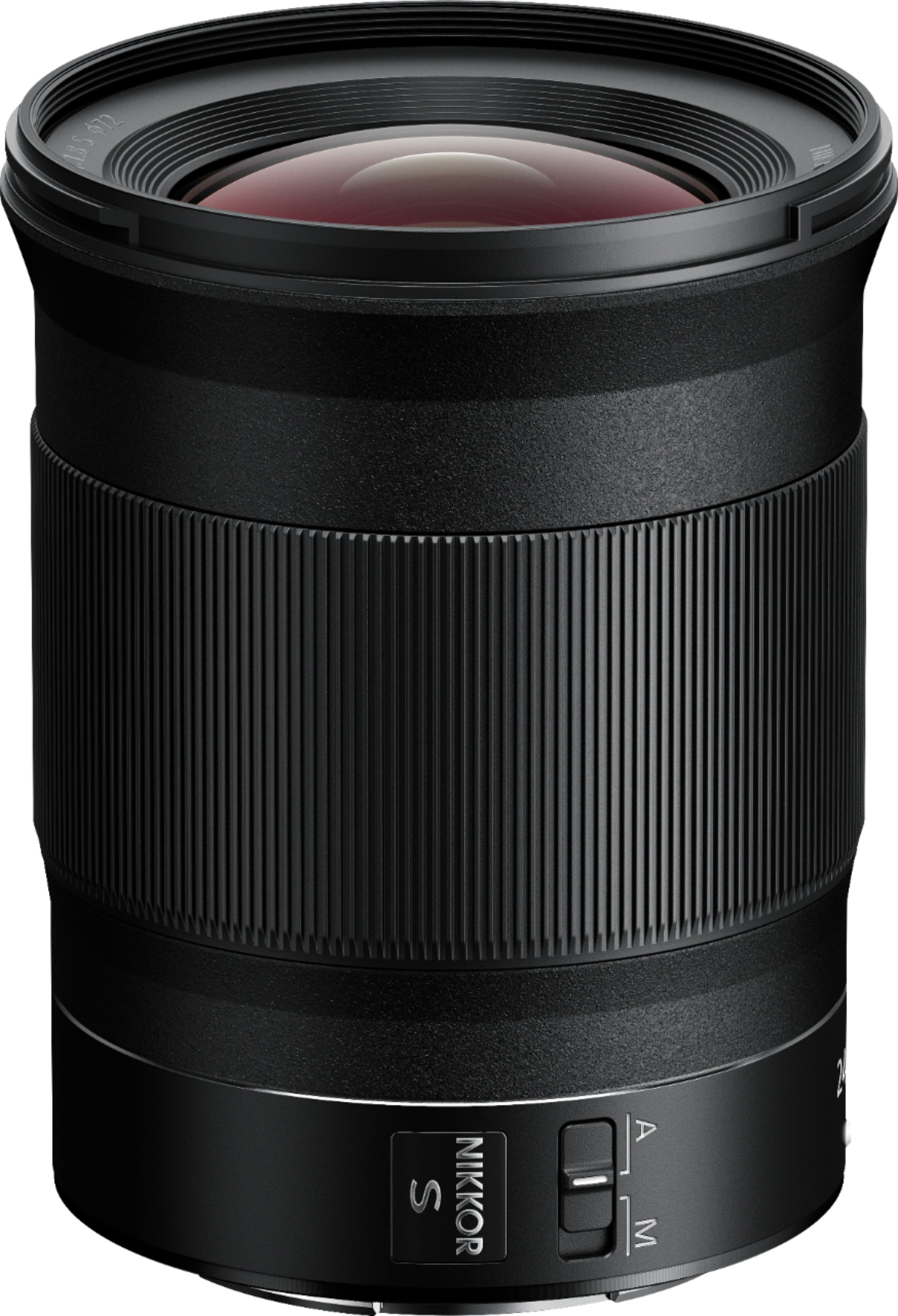 Angle View: NIKKOR Z 24mm f/1.8 S Wide Angle Prime Lens for Nikon Z Cameras - Black