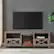 Alt View 11. Walker Edison - 70" Modern Farmhouse Drop Door Cabinet Fireplace TV Stand for Most TVs up to 80" - Grey Wash.
