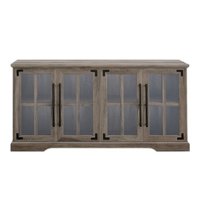 Walker Edison - Farmhouse TV Console for Most TVs Up to 64." - Gray Wash - Front_Zoom