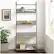 Alt View 13. Walker Edison - Industrial Powder-Coated Steel, High-Grade MDF & Durable Laminate 4-Shelf Bookcase - Gray Wash.