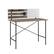 Angle. Walker Edison - White Board Slat Back Wood Computer Desk - Gray Wash.