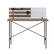 Front. Walker Edison - White Board Slat Back Wood Computer Desk - Gray Wash.