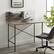 Alt View 13. Walker Edison - White Board Slat Back Wood Computer Desk - Gray Wash.