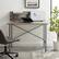 Alt View 14. Walker Edison - White Board Slat Back Wood Computer Desk - Gray Wash.