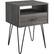 Angle. Walker Edison - Rectangular Mid-Century Modern High-Grade MDF 1-Drawer Side Table - Slate Gray.