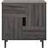 Front. Walker Edison - 30" Modern Color Pop Accent Cabinet - Slate Gray/Red.