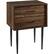 Angle. Walker Edison - Contemporary 2-Drawer Nightstand - Dark Walnut.