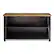 Front. Walker Edison - 52" Solid Wood Farmhouse Storage Console - Rustic Oak/Black.