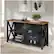 Alt View 13. Walker Edison - 52" Solid Wood Farmhouse Storage Console - Rustic Oak/Black.