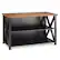 Left. Walker Edison - 52" Solid Wood Farmhouse Storage Console - Rustic Oak/Black.
