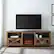 Alt View 11. Walker Edison - 70" Modern Farmhouse Drop Door Cabinet Fireplace TV Stand for Most TVs up to 80" - Rustic Oak.