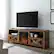 Alt View 13. Walker Edison - 70" Modern Farmhouse Drop Door Cabinet Fireplace TV Stand for Most TVs up to 80" - Rustic Oak.