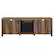 Alt View 2. Walker Edison - 70" Modern Farmhouse Drop Door Cabinet Fireplace TV Stand for Most TVs up to 80" - Rustic Oak.