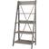 Alt View 11. Walker Edison - Ladder Solid Pine Wood 4-Shelf Bookcase - Gray.