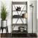 Alt View 13. Walker Edison - Ladder Solid Pine Wood 4-Shelf Bookcase - Gray.