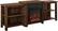 Angle. Walker Edison - Traditional Open Storage Tiered Mantle Fireplace TV Stand for Most TVs up to 85" - Dark Walnut.