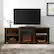 Alt View 13. Walker Edison - Traditional Open Storage Tiered Mantle Fireplace TV Stand for Most TVs up to 85" - Dark Walnut.