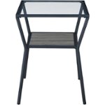 Front Zoom. Walker Edison - Contemporary Glass Side Table.
