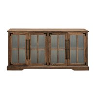 Walker Edison - Farmhouse TV Console for Most TVs Up to 64" - Rustic Oak - Front_Zoom