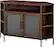 Left. Walker Edison - Industrial Corner TV Stand for Most TVs Up to 52" - Dark Walnut.
