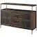 Left. Walker Edison - Industrial High-Grade MDF 3-Door Buffet - Dark Walnut.