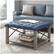 Alt View 13. Walker Edison - Farmhouse Tufted Ottoman - Blue/Gray Wash.