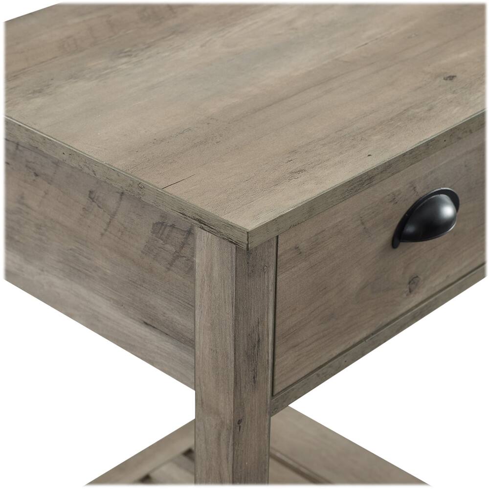Walker Edison Rectangular Country HighGrade MDF 1Drawer Side Table