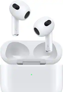 Apple - Refurbished Excellent - AirPods (3rd generation) with Lightning Charging Case - White