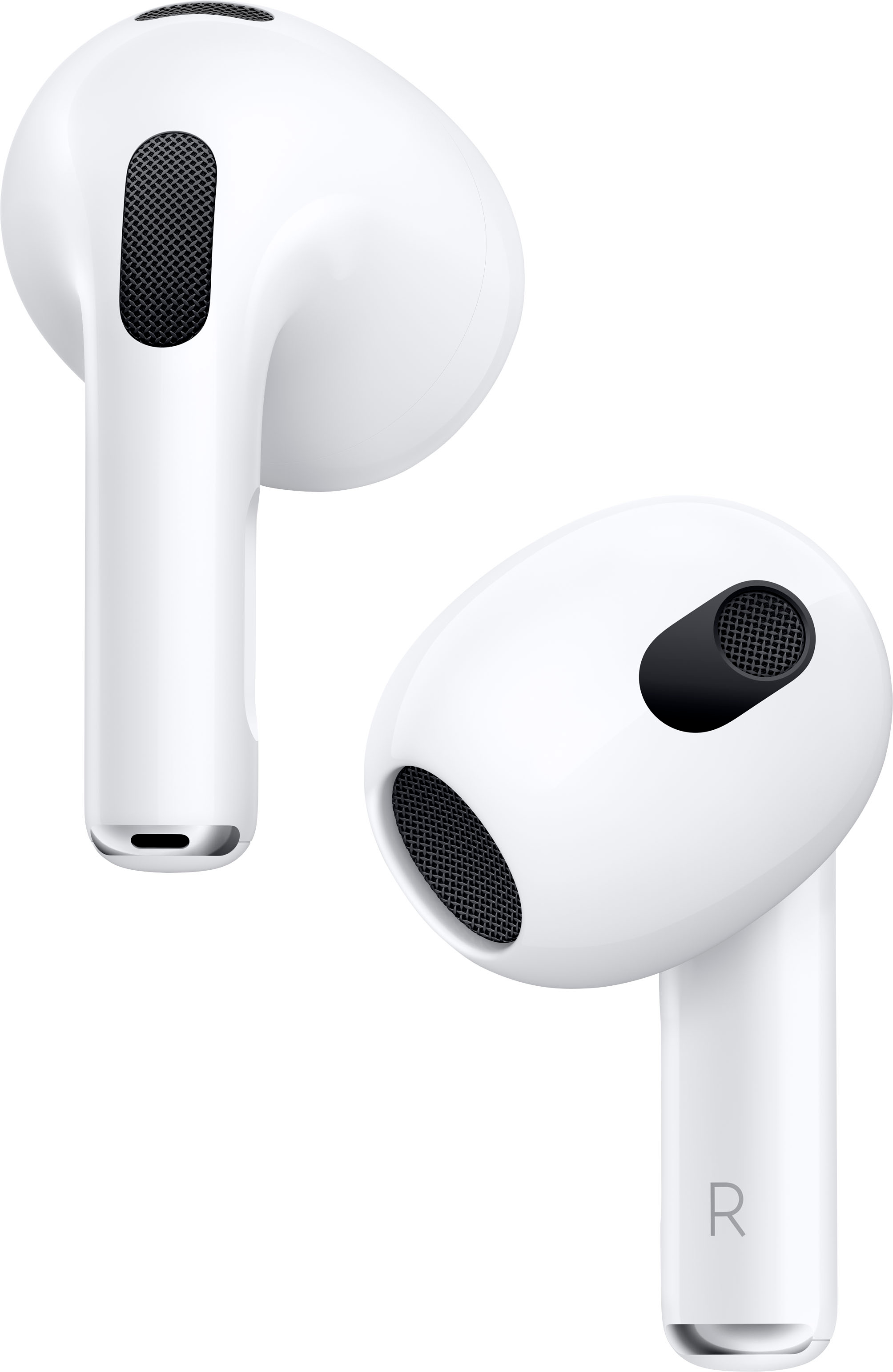 Fortrolig rør handicappet Apple AirPods (3rd generation) with Lightning Charging Case White MPNY3AM/A  - Best Buy