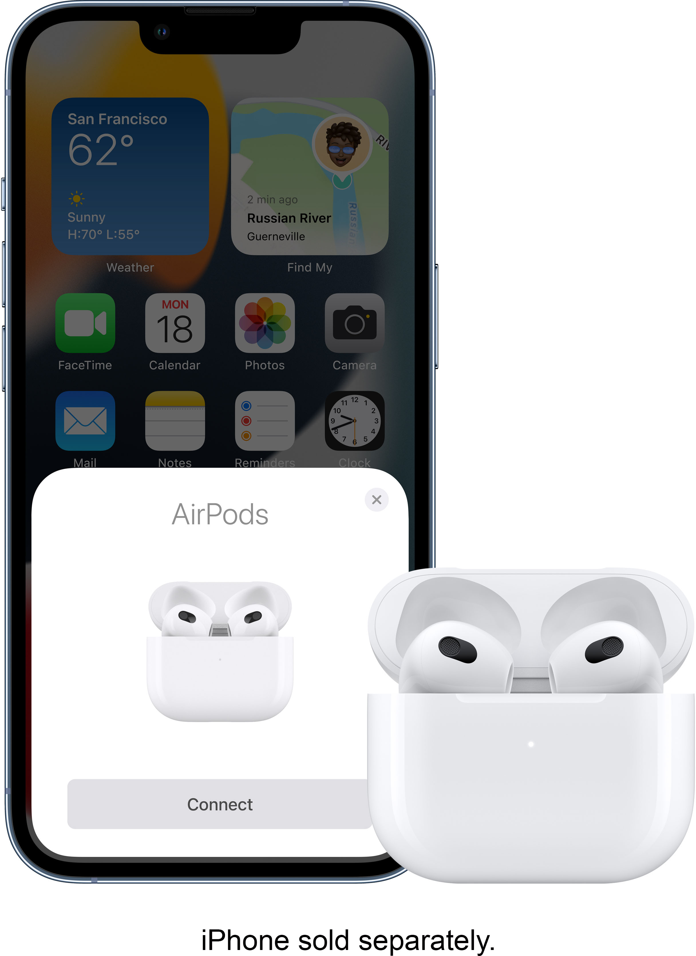 Store fire gange En smule Apple AirPods (3rd generation) with Lightning Charging Case White MPNY3AM/A  - Best Buy