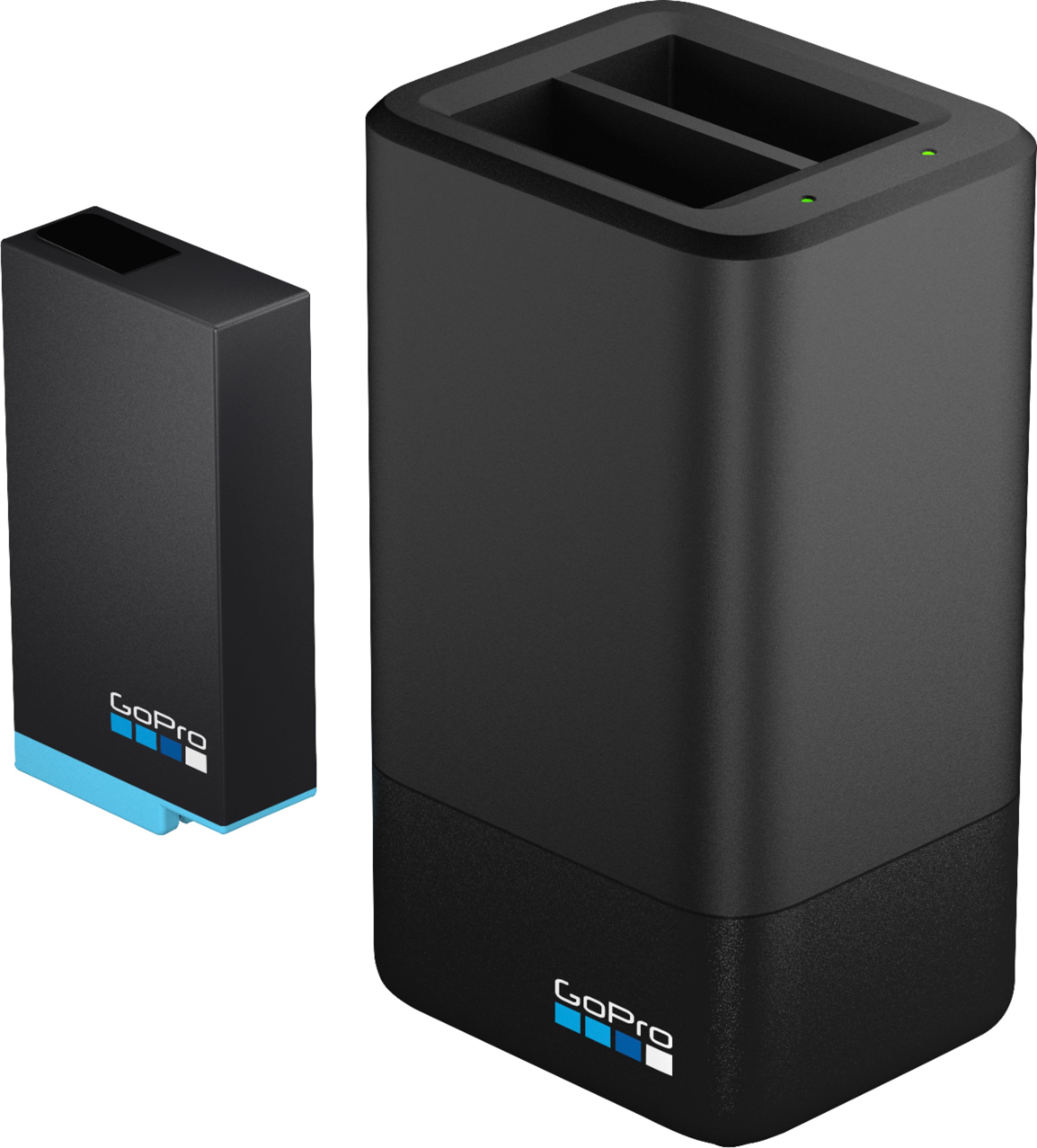 GoPro - Dual Battery Charger + Battery for MAX - Black