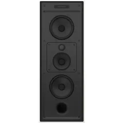 Front. Bowers & Wilkins - CI700 Series In Wall 3-way Speaker w/4" midrange, dual 6" bass drivers, includes retrofit back box (each) - White.