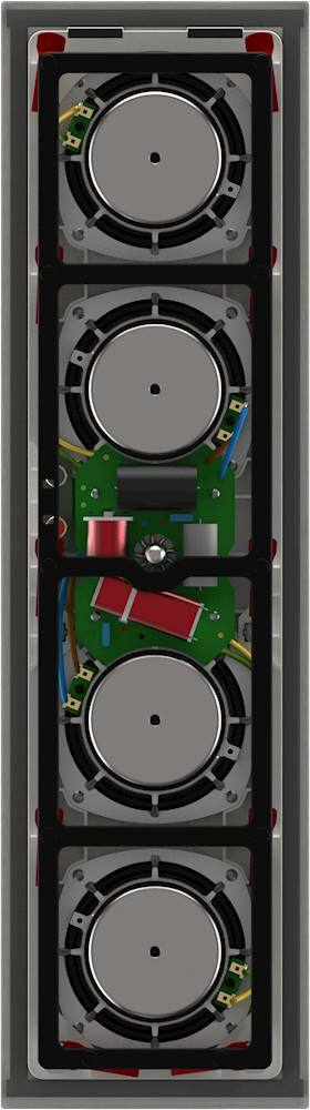 Alt View 11. Bowers & Wilkins - CI700 Series In Wall 2.5-way Speaker w/4" dual midbass, dual 4" bass drivers (each) - White.