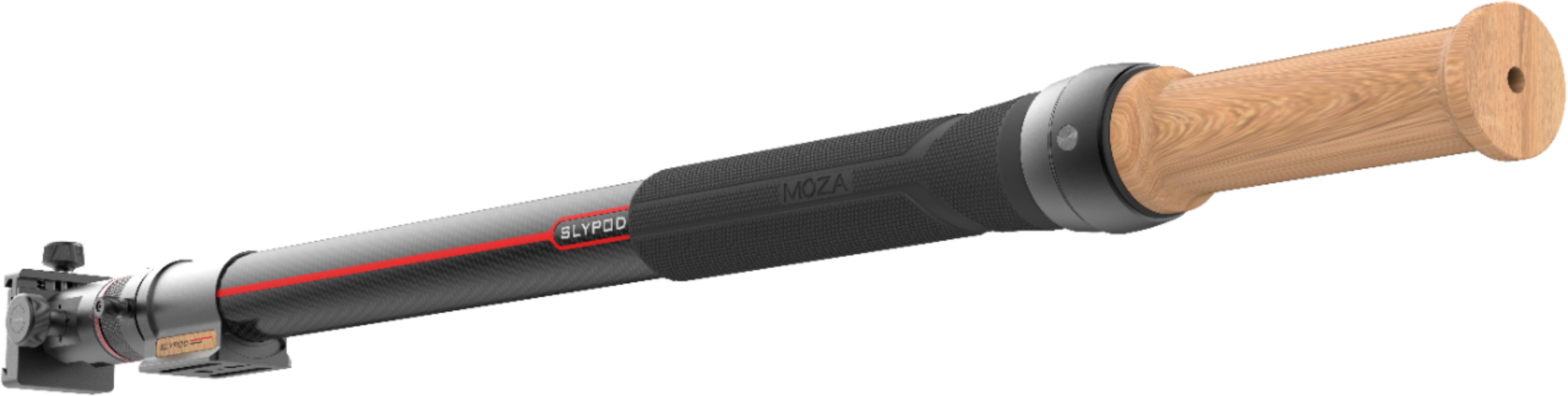 Left View: Moza - Slypod 2-in-1 Motorized Slider & Monopod - Black