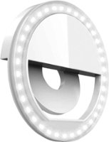 Bower - Clip On LED Ring Light - White - Angle_Zoom