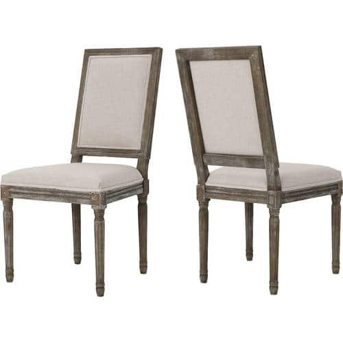 Noble House - Celina Fabric Dining Chairs (Set of 2) - Wheat