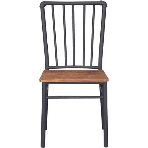 Noble House - Trona Faux Wood Dining Chairs (Set of 2) - Brown