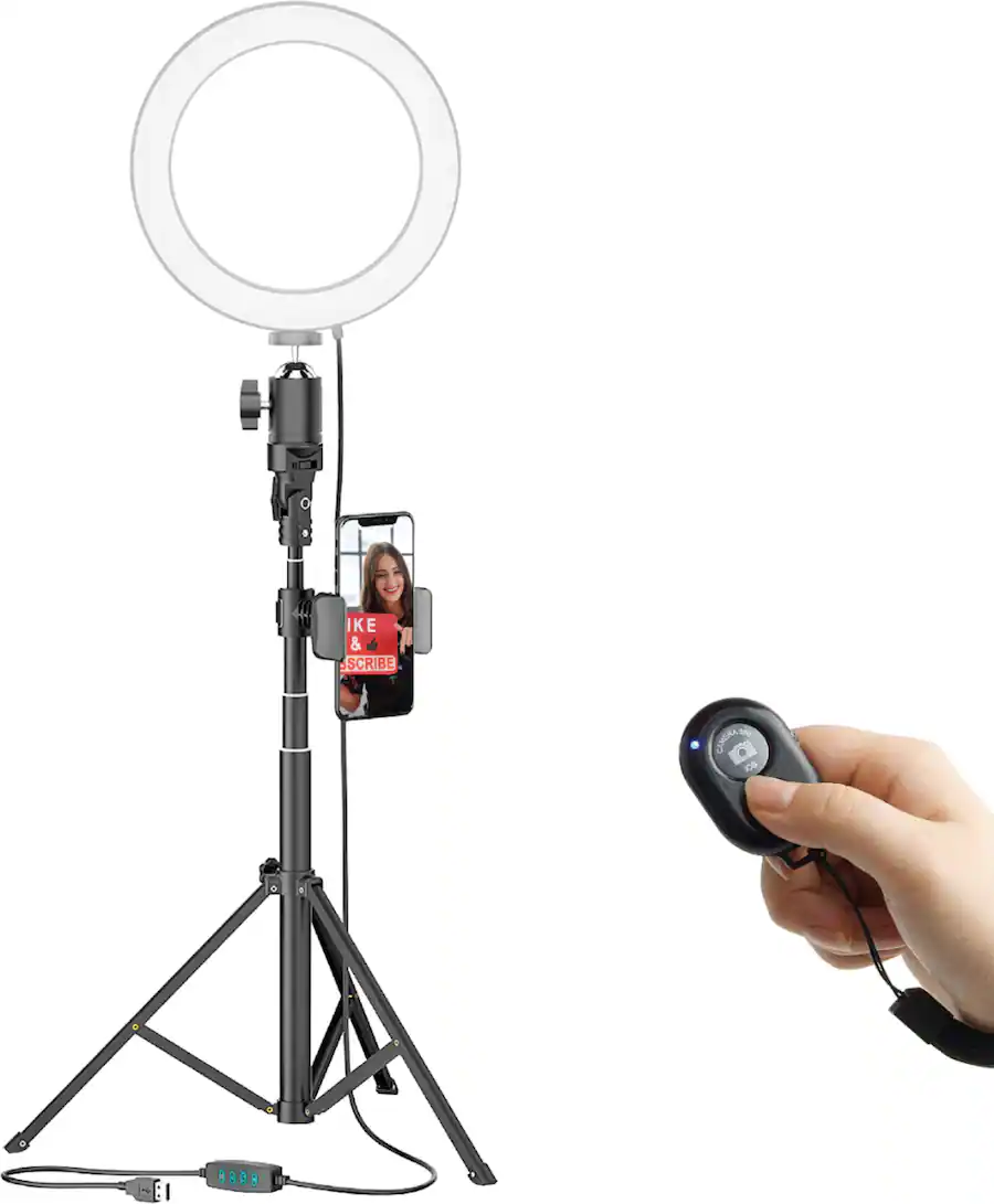 Bower Aro De Luz Best Buy Bower Selfie Ring Light Studio Black