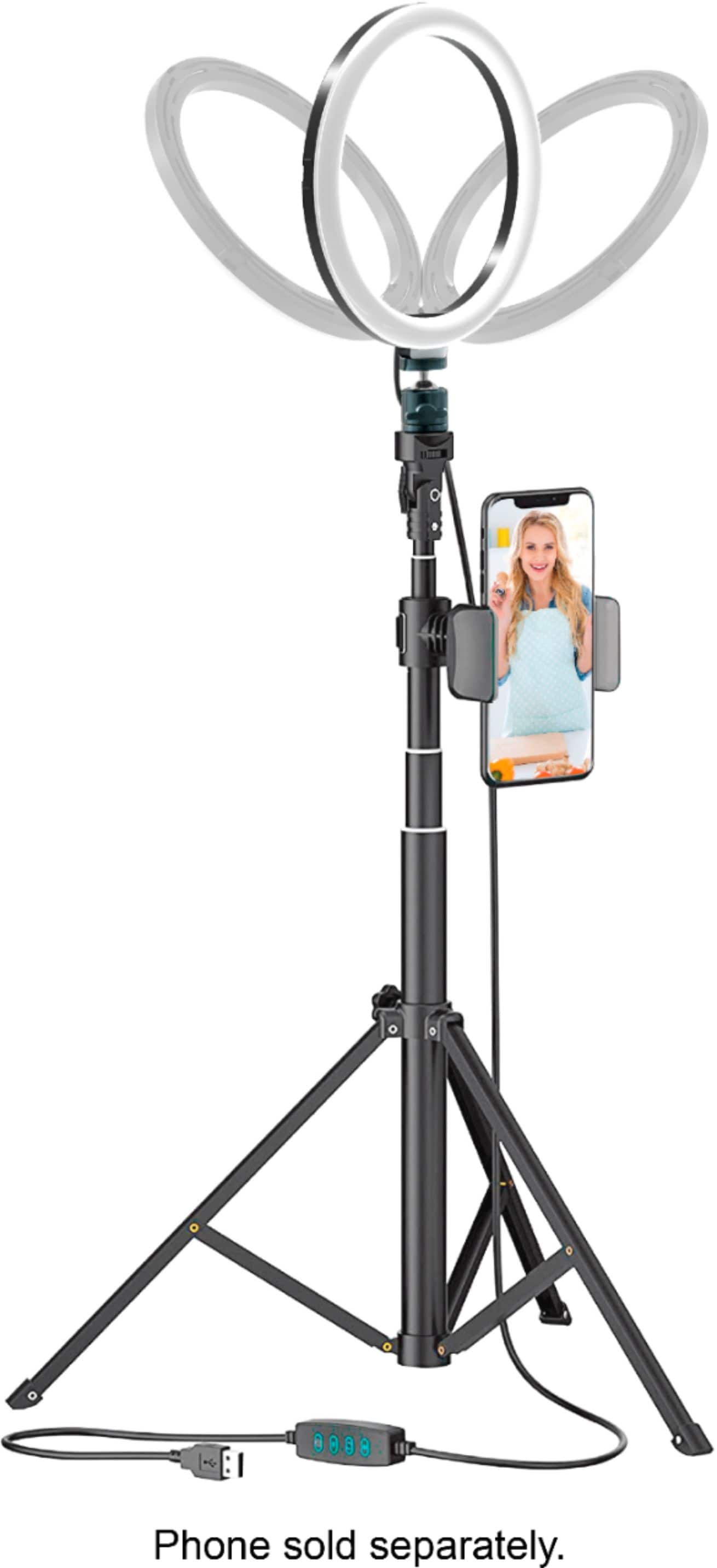 Alt View 13. Bower - Selfie Ring Light Studio - Black.