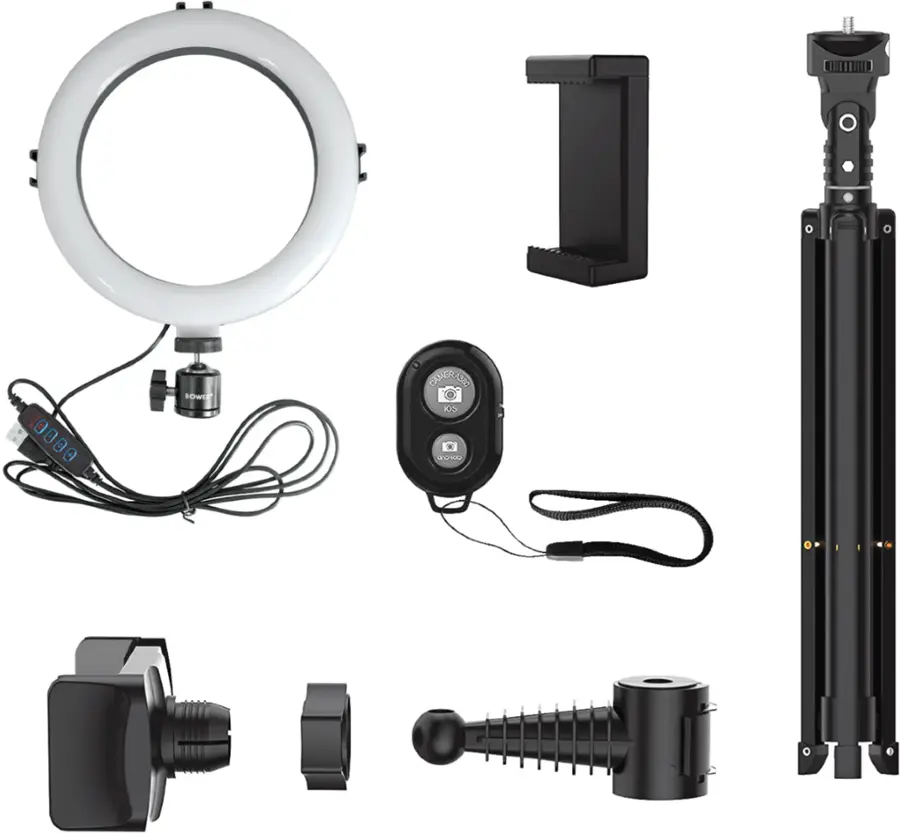 Alt View 17. Bower - Selfie Ring Light Studio - Black.