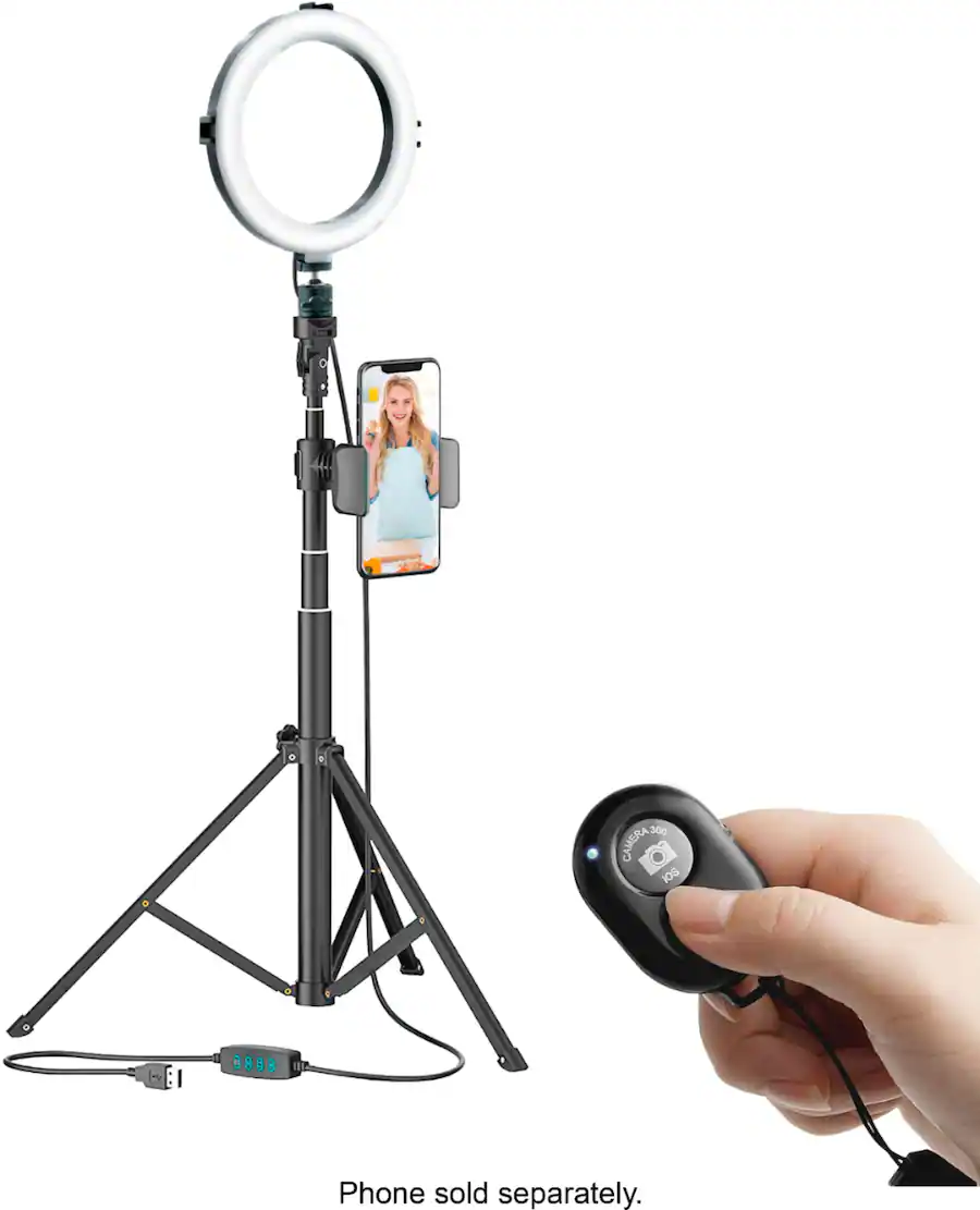 Bower Selfie Ring Light Studio Black BSP-RL80 Best Buy